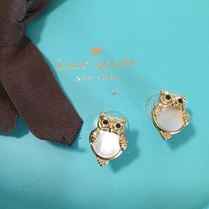 Kate Spade Into the Woods Owl Stud Earrings